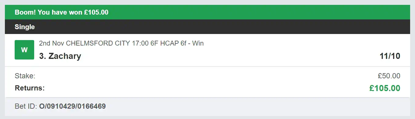 Horse Racing For Today - Winner - 2023-11-02