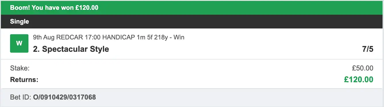 Horse Racing For Today - Winner - 2025-08-09